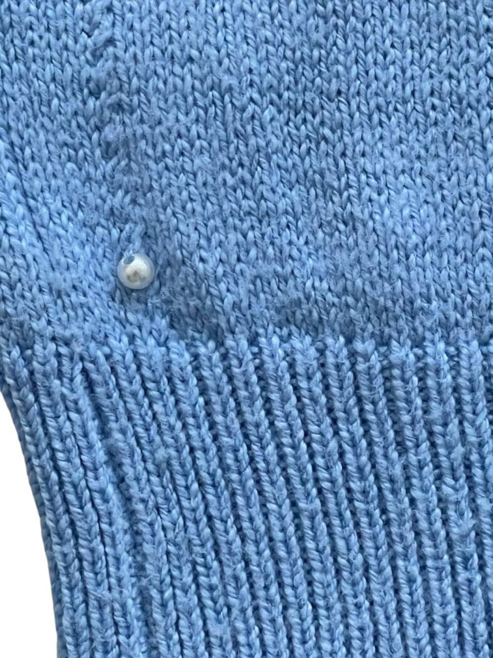 Lilly Pulitzer Geraldine Blue Pearl Sweater Size: XS - Picture 6 of 11